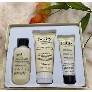 NIB PHILOSOPHY 3-Pc. Purity Made Simple Skincare Set **NEW**